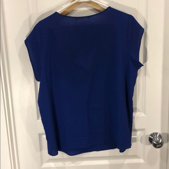 Blue, short sleeved, Ivanka Trump blouse. - Picture 2 of 6